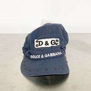 Dolce & Gabbana | Navy Blue Studded Hat NEW